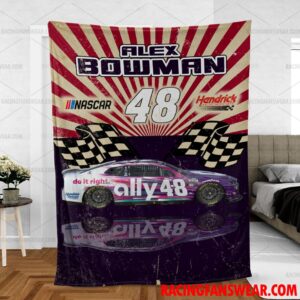 Alex Bowman Nascar Racing Home Blanket | Bedding Duvet Cover + 1|2 Pillow Cases 6 Nascar store - Loyal fans of Alex Bowman's Bedding Duvet Cover + 1/2 Pillow Cases,Blanket Microfiber Fleece,Blanket Premium Sherpa:vintage nascar racing suit,uniform,apparel,shirts,merch,hoodie,jackets,shorts,sweatshirt,outfits,clothes