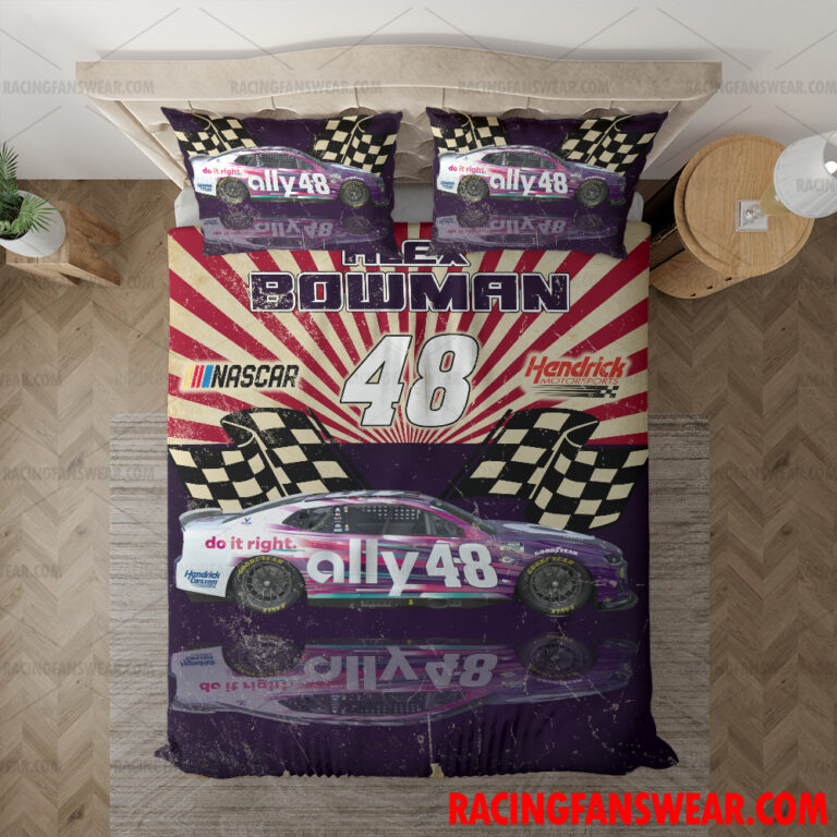 Nascar store - Loyal fans of Alex Bowman's Bedding Duvet Cover + 1/2 Pillow Cases,Blanket Microfiber Fleece,Blanket Premium Sherpa:vintage nascar racing suit,uniform,apparel,shirts,merch,hoodie,jackets,shorts,sweatshirt,outfits,clothes