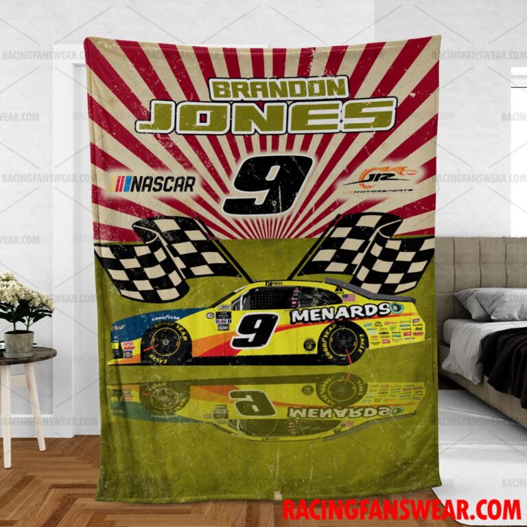 Nascar store - Loyal fans of Brandon Jones's Bedding Duvet Cover + 1/2 Pillow Cases,Blanket Microfiber Fleece,Blanket Premium Sherpa:vintage nascar racing suit,uniform,apparel,shirts,merch,hoodie,jackets,shorts,sweatshirt,outfits,clothes