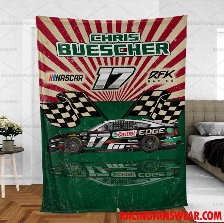 Nascar store - Loyal fans of Chris Buescher's Bedding Duvet Cover + 1/2 Pillow Cases,Blanket Microfiber Fleece,Blanket Premium Sherpa:vintage nascar racing suit,uniform,apparel,shirts,merch,hoodie,jackets,shorts,sweatshirt,outfits,clothes