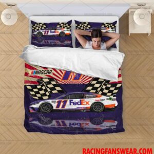 Nascar store - Loyal fans of Denny Hamlin's Bedding Duvet Cover + 1/2 Pillow Cases,Blanket Microfiber Fleece,Blanket Premium Sherpa:vintage nascar racing suit,uniform,apparel,shirts,merch,hoodie,jackets,shorts,sweatshirt,outfits,clothes