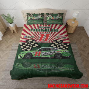 Nascar store - Loyal fans of Denny Hamlin's Bedding Duvet Cover + 1/2 Pillow Cases,Blanket Microfiber Fleece,Blanket Premium Sherpa:vintage nascar racing suit,uniform,apparel,shirts,merch,hoodie,jackets,shorts,sweatshirt,outfits,clothes