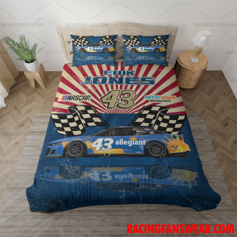 Nascar store - Loyal fans of Erik Jones's Bedding Duvet Cover + 1/2 Pillow Cases,Blanket Microfiber Fleece,Blanket Premium Sherpa:vintage nascar racing suit,uniform,apparel,shirts,merch,hoodie,jackets,shorts,sweatshirt,outfits,clothes