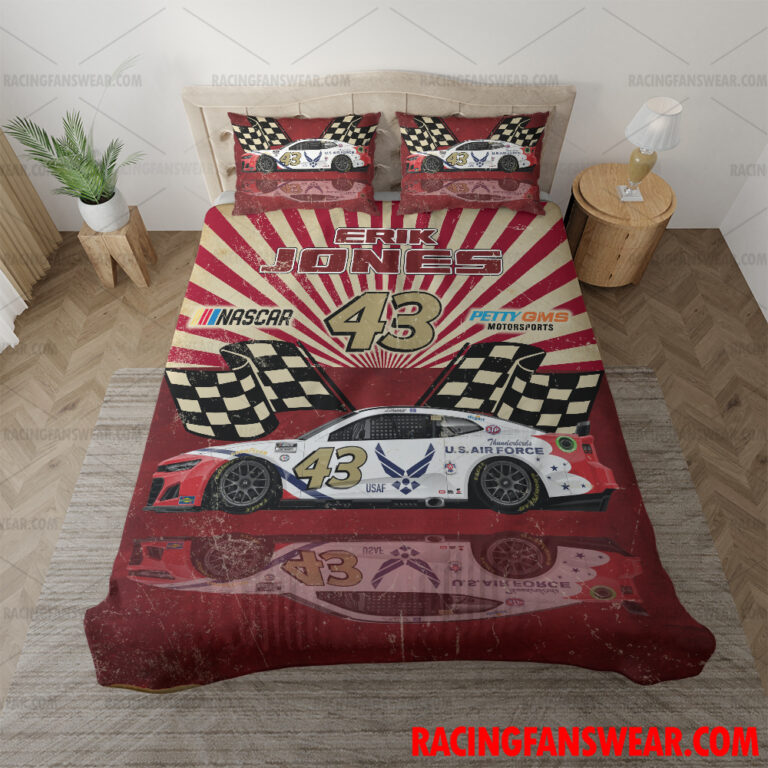 Nascar store - Loyal fans of Erik Jones's Bedding Duvet Cover + 1/2 Pillow Cases,Blanket Microfiber Fleece,Blanket Premium Sherpa:vintage nascar racing suit,uniform,apparel,shirts,merch,hoodie,jackets,shorts,sweatshirt,outfits,clothes