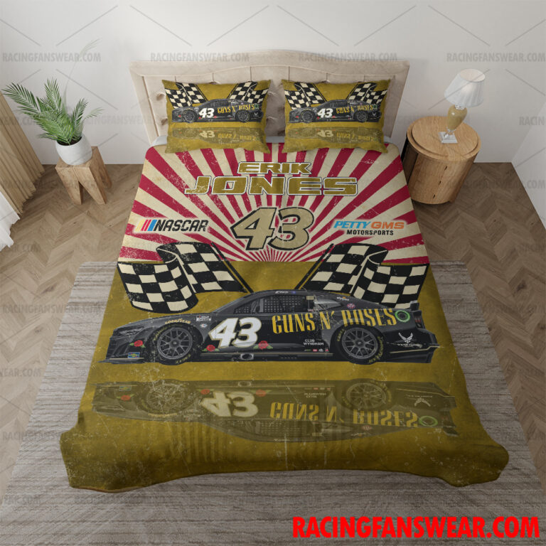 Nascar store - Loyal fans of Erik Jones's Bedding Duvet Cover + 1/2 Pillow Cases,Blanket Microfiber Fleece,Blanket Premium Sherpa:vintage nascar racing suit,uniform,apparel,shirts,merch,hoodie,jackets,shorts,sweatshirt,outfits,clothes