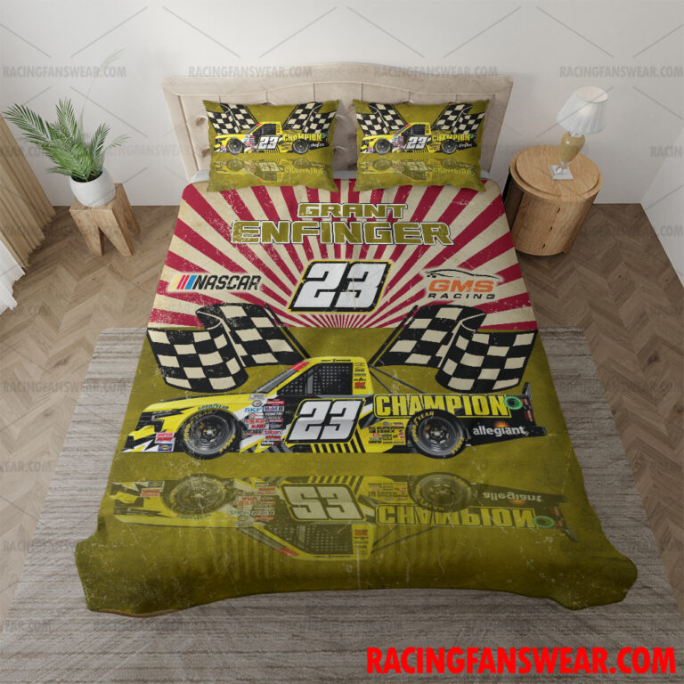 Nascar store - Loyal fans of Grant Enfinger's Bedding Duvet Cover + 1/2 Pillow Cases,Blanket Microfiber Fleece,Blanket Premium Sherpa:vintage nascar racing suit,uniform,apparel,shirts,merch,hoodie,jackets,shorts,sweatshirt,outfits,clothes