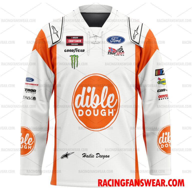 Nascar store - Loyal fans of Hailie Deegan's Unisex Baseball Jerseys,Kid Baseball Jerseys,Youth Baseball Jerseys,Men's Hockey Jerseys,WoMen's Hockey Jerseys,Youth's Hockey Jerseys:vintage nascar racing suit,uniform,apparel,shirts,merch,hoodie,jackets,shorts,sweatshirt,outfits,clothes