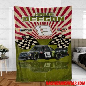 Hailie Deegan Nascar Racing Home Blanket | Bedding Duvet Cover + 1|2 Pillow Cases 6 Nascar store - Loyal fans of Hailie Deegan's Bedding Duvet Cover + 1/2 Pillow Cases,Blanket Microfiber Fleece,Blanket Premium Sherpa:vintage nascar racing suit,uniform,apparel,shirts,merch,hoodie,jackets,shorts,sweatshirt,outfits,clothes