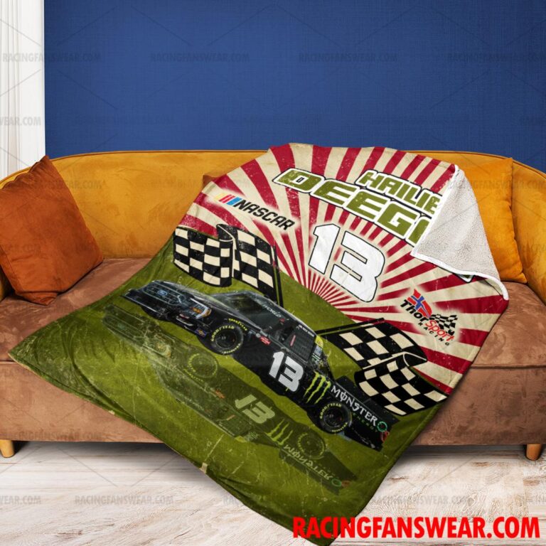 Nascar store - Loyal fans of Hailie Deegan's Bedding Duvet Cover + 1/2 Pillow Cases,Blanket Microfiber Fleece,Blanket Premium Sherpa:vintage nascar racing suit,uniform,apparel,shirts,merch,hoodie,jackets,shorts,sweatshirt,outfits,clothes