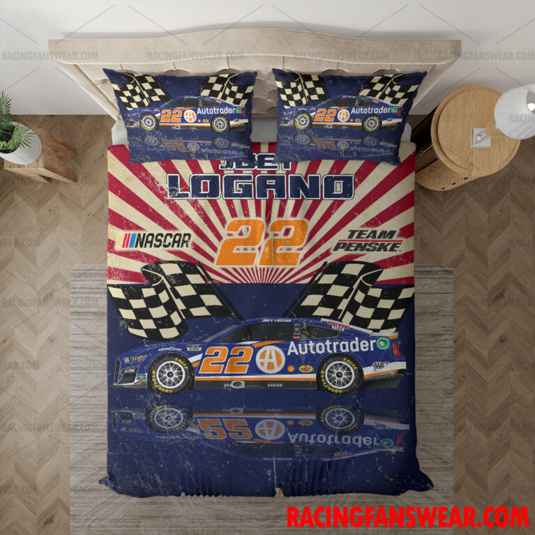 Nascar store - Loyal fans of Joey Logano's Bedding Duvet Cover + 1/2 Pillow Cases,Blanket Microfiber Fleece,Blanket Premium Sherpa:vintage nascar racing suit,uniform,apparel,shirts,merch,hoodie,jackets,shorts,sweatshirt,outfits,clothes