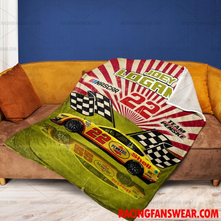 Nascar store - Loyal fans of Joey Logano's Bedding Duvet Cover + 1/2 Pillow Cases,Blanket Microfiber Fleece,Blanket Premium Sherpa:vintage nascar racing suit,uniform,apparel,shirts,merch,hoodie,jackets,shorts,sweatshirt,outfits,clothes