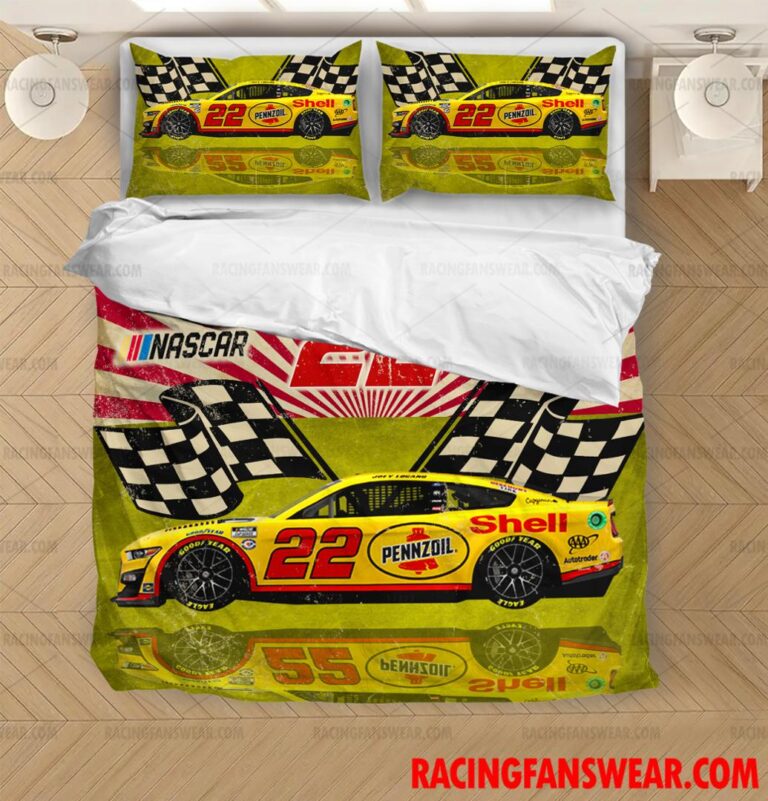 Nascar store - Loyal fans of Joey Logano's Bedding Duvet Cover + 1/2 Pillow Cases,Blanket Microfiber Fleece,Blanket Premium Sherpa:vintage nascar racing suit,uniform,apparel,shirts,merch,hoodie,jackets,shorts,sweatshirt,outfits,clothes