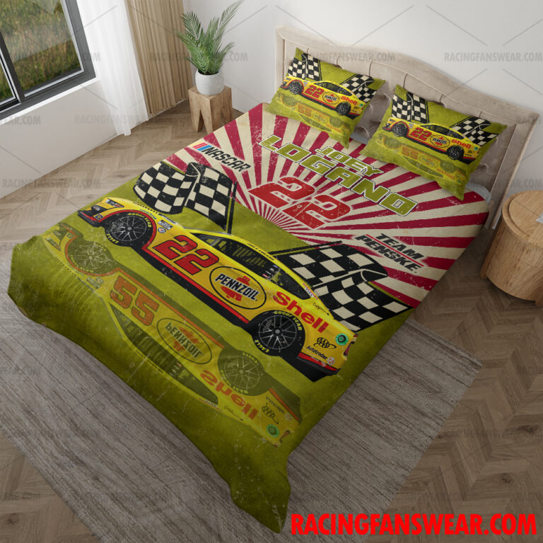 Nascar store - Loyal fans of Joey Logano's Bedding Duvet Cover + 1/2 Pillow Cases,Blanket Microfiber Fleece,Blanket Premium Sherpa:vintage nascar racing suit,uniform,apparel,shirts,merch,hoodie,jackets,shorts,sweatshirt,outfits,clothes