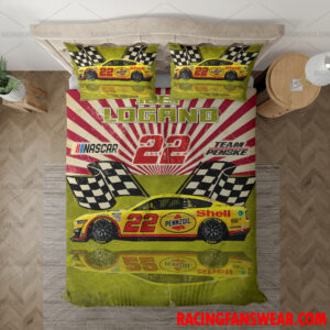 Nascar store - Loyal fans of Joey Logano's Bedding Duvet Cover + 1/2 Pillow Cases,Blanket Microfiber Fleece,Blanket Premium Sherpa:vintage nascar racing suit,uniform,apparel,shirts,merch,hoodie,jackets,shorts,sweatshirt,outfits,clothes