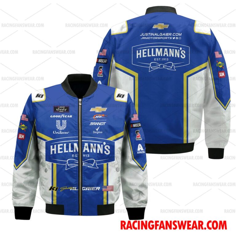 Nascar store - Loyal fans of Justin Allgaier's Bomber Jacket,Unisex Thick Coat,Unisex Sleeveless Hoodie,Unisex Hooded T-Shirt,Kid Sleeveless Hoodie,Kid Hooded T-Shirts,Kid Thick Coat:vintage nascar racing suit,uniform,apparel,shirts,merch,hoodie,jackets,shorts,sweatshirt,outfits,clothes