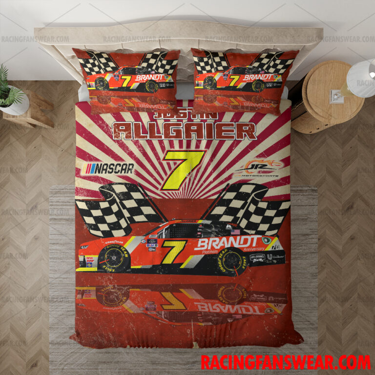 Nascar store - Loyal fans of Justin Allgaier's Bedding Duvet Cover + 1/2 Pillow Cases,Blanket Microfiber Fleece,Blanket Premium Sherpa:vintage nascar racing suit,uniform,apparel,shirts,merch,hoodie,jackets,shorts,sweatshirt,outfits,clothes