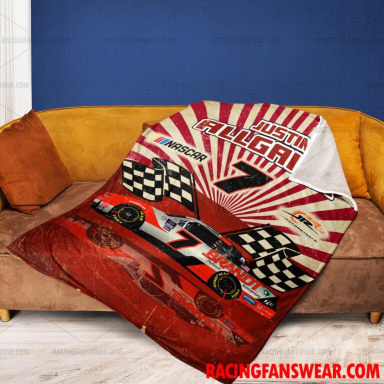 Nascar store - Loyal fans of Justin Allgaier's Bedding Duvet Cover + 1/2 Pillow Cases,Blanket Microfiber Fleece,Blanket Premium Sherpa:vintage nascar racing suit,uniform,apparel,shirts,merch,hoodie,jackets,shorts,sweatshirt,outfits,clothes