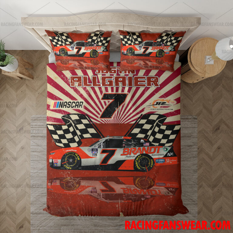 Nascar store - Loyal fans of Justin Allgaier's Bedding Duvet Cover + 1/2 Pillow Cases,Blanket Microfiber Fleece,Blanket Premium Sherpa:vintage nascar racing suit,uniform,apparel,shirts,merch,hoodie,jackets,shorts,sweatshirt,outfits,clothes