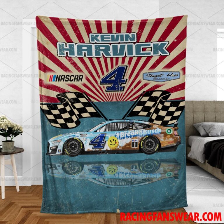 Nascar store - Loyal fans of Kevin Harvick's Bedding Duvet Cover + 1/2 Pillow Cases,Blanket Microfiber Fleece,Blanket Premium Sherpa:vintage nascar racing suit,uniform,apparel,shirts,merch,hoodie,jackets,shorts,sweatshirt,outfits,clothes