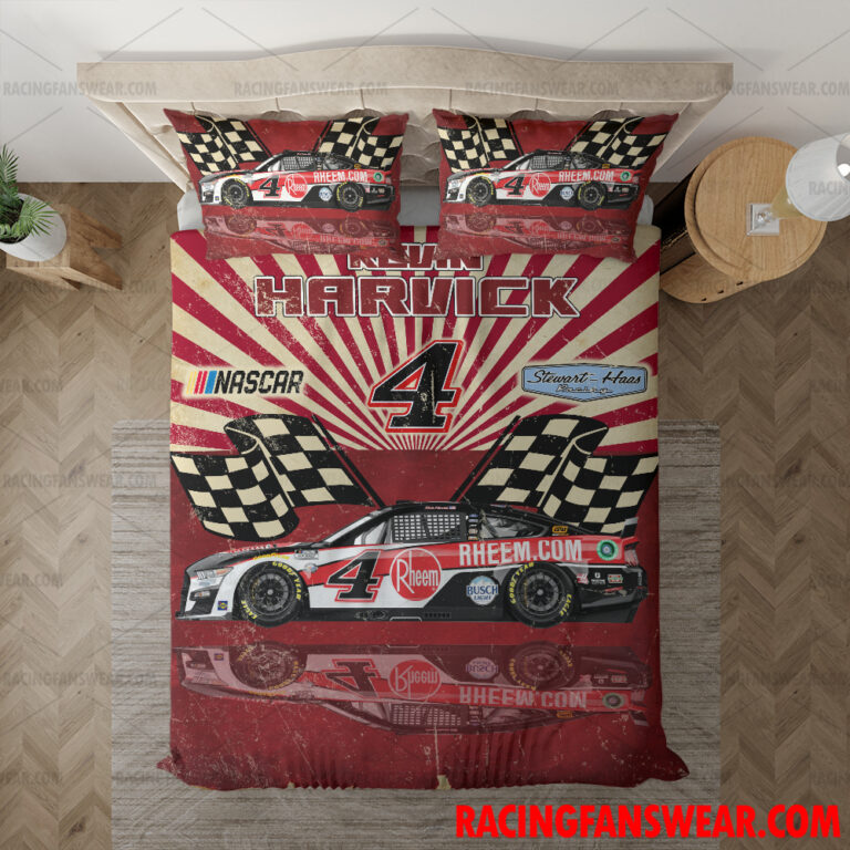 Nascar store - Loyal fans of Kevin Harvick's Bedding Duvet Cover + 1/2 Pillow Cases,Blanket Microfiber Fleece,Blanket Premium Sherpa:vintage nascar racing suit,uniform,apparel,shirts,merch,hoodie,jackets,shorts,sweatshirt,outfits,clothes