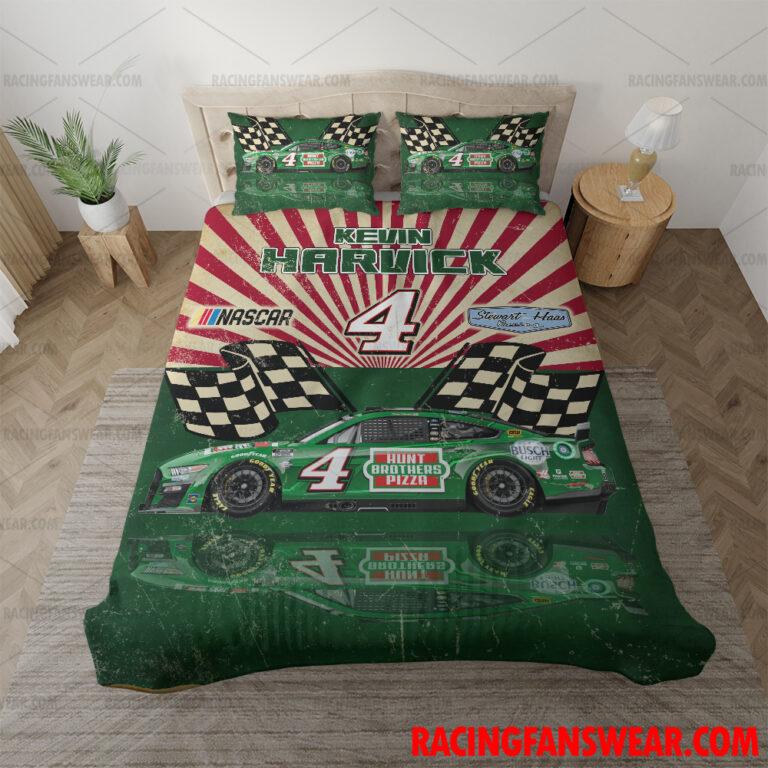 Nascar store - Loyal fans of Kevin Harvick's Bedding Duvet Cover + 1/2 Pillow Cases,Blanket Microfiber Fleece,Blanket Premium Sherpa:vintage nascar racing suit,uniform,apparel,shirts,merch,hoodie,jackets,shorts,sweatshirt,outfits,clothes