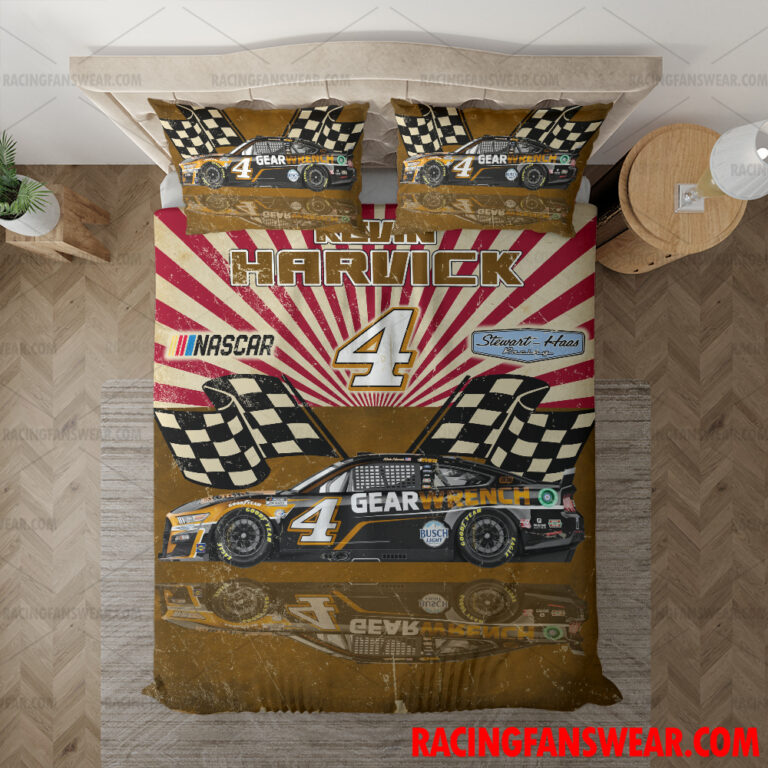 Nascar store - Loyal fans of Kevin Harvick's Bedding Duvet Cover + 1/2 Pillow Cases,Blanket Microfiber Fleece,Blanket Premium Sherpa:vintage nascar racing suit,uniform,apparel,shirts,merch,hoodie,jackets,shorts,sweatshirt,outfits,clothes