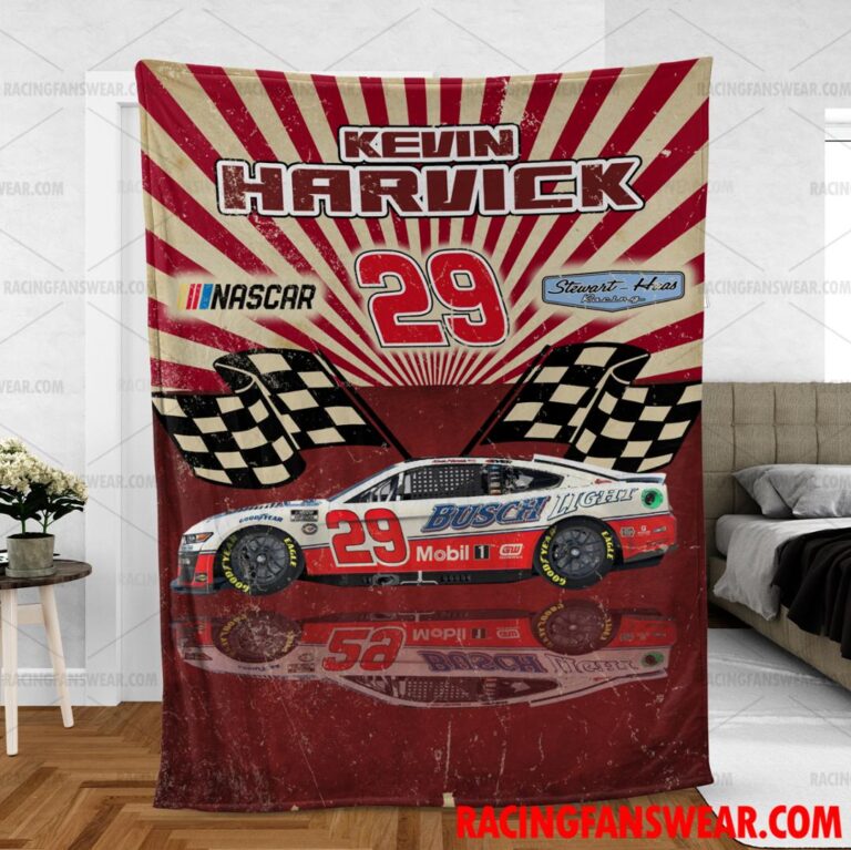 Nascar store - Loyal fans of Kevin Harvick's Bedding Duvet Cover + 1/2 Pillow Cases,Blanket Microfiber Fleece,Blanket Premium Sherpa:vintage nascar racing suit,uniform,apparel,shirts,merch,hoodie,jackets,shorts,sweatshirt,outfits,clothes