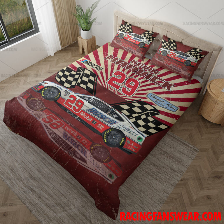 Nascar store - Loyal fans of Kevin Harvick's Bedding Duvet Cover + 1/2 Pillow Cases,Blanket Microfiber Fleece,Blanket Premium Sherpa:vintage nascar racing suit,uniform,apparel,shirts,merch,hoodie,jackets,shorts,sweatshirt,outfits,clothes