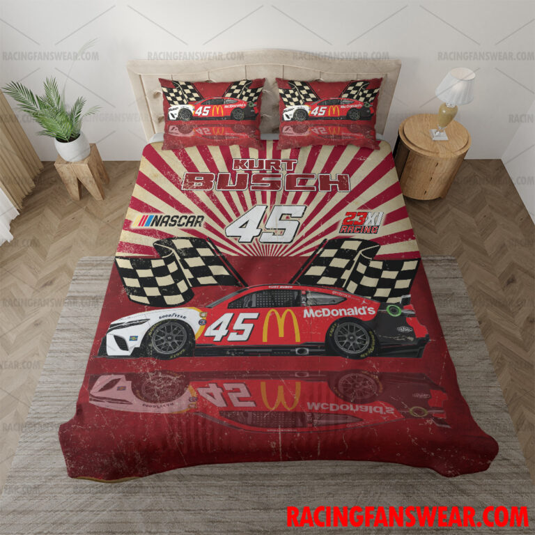 Nascar store - Loyal fans of Kurt Busch's Bedding Duvet Cover + 1/2 Pillow Cases,Blanket Microfiber Fleece,Blanket Premium Sherpa:vintage nascar racing suit,uniform,apparel,shirts,merch,hoodie,jackets,shorts,sweatshirt,outfits,clothes