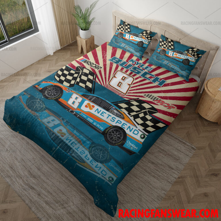 Nascar store - Loyal fans of Kyle Busch's Bedding Duvet Cover + 1/2 Pillow Cases,Blanket Microfiber Fleece,Blanket Premium Sherpa:vintage nascar racing suit,uniform,apparel,shirts,merch,hoodie,jackets,shorts,sweatshirt,outfits,clothes