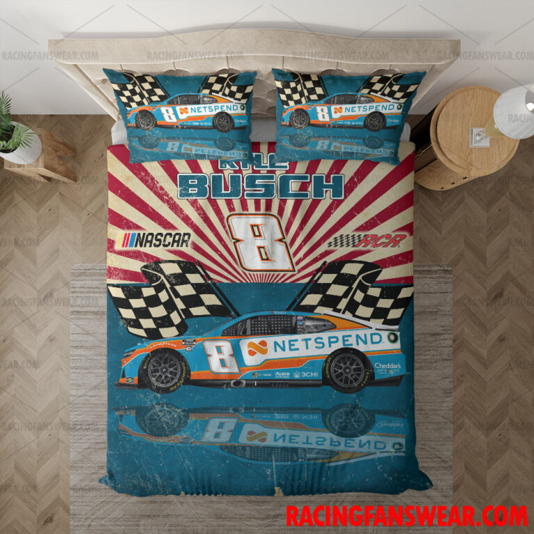 Nascar store - Loyal fans of Kyle Busch's Bedding Duvet Cover + 1/2 Pillow Cases,Blanket Microfiber Fleece,Blanket Premium Sherpa:vintage nascar racing suit,uniform,apparel,shirts,merch,hoodie,jackets,shorts,sweatshirt,outfits,clothes