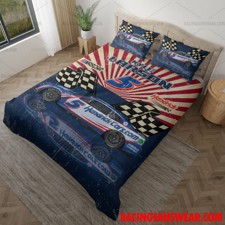 Nascar store - Loyal fans of Kyle Larson's Bedding Duvet Cover + 1/2 Pillow Cases,Blanket Microfiber Fleece,Blanket Premium Sherpa:vintage nascar racing suit,uniform,apparel,shirts,merch,hoodie,jackets,shorts,sweatshirt,outfits,clothes