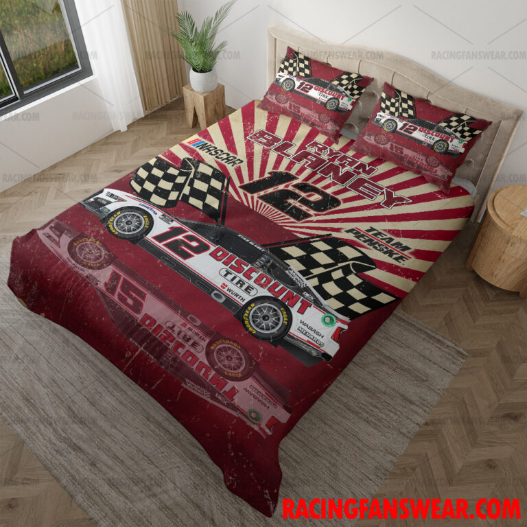 Nascar store - Loyal fans of Ryan Blaney's Bedding Duvet Cover + 1/2 Pillow Cases,Blanket Microfiber Fleece,Blanket Premium Sherpa:vintage nascar racing suit,uniform,apparel,shirts,merch,hoodie,jackets,shorts,sweatshirt,outfits,clothes