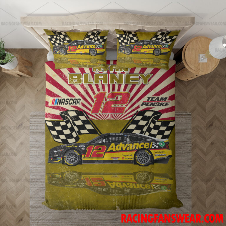 Nascar store - Loyal fans of Ryan Blaney's Bedding Duvet Cover + 1/2 Pillow Cases,Blanket Microfiber Fleece,Blanket Premium Sherpa:vintage nascar racing suit,uniform,apparel,shirts,merch,hoodie,jackets,shorts,sweatshirt,outfits,clothes