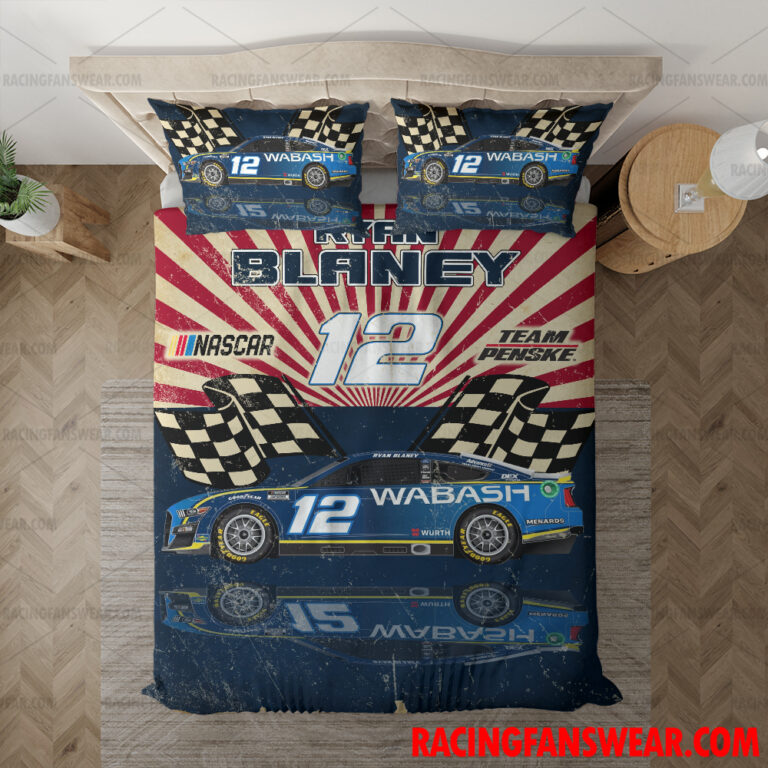 Nascar store - Loyal fans of Ryan Blaney's Bedding Duvet Cover + 1/2 Pillow Cases,Blanket Microfiber Fleece,Blanket Premium Sherpa:vintage nascar racing suit,uniform,apparel,shirts,merch,hoodie,jackets,shorts,sweatshirt,outfits,clothes