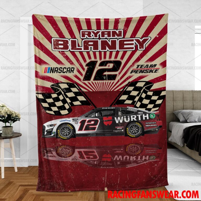 Nascar store - Loyal fans of Ryan Blaney's Bedding Duvet Cover + 1/2 Pillow Cases,Blanket Microfiber Fleece,Blanket Premium Sherpa:vintage nascar racing suit,uniform,apparel,shirts,merch,hoodie,jackets,shorts,sweatshirt,outfits,clothes