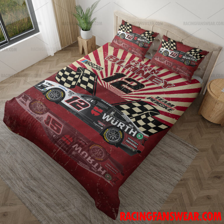 Nascar store - Loyal fans of Ryan Blaney's Bedding Duvet Cover + 1/2 Pillow Cases,Blanket Microfiber Fleece,Blanket Premium Sherpa:vintage nascar racing suit,uniform,apparel,shirts,merch,hoodie,jackets,shorts,sweatshirt,outfits,clothes