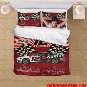 Nascar store - Loyal fans of Ryan Blaney's Bedding Duvet Cover + 1/2 Pillow Cases,Blanket Microfiber Fleece,Blanket Premium Sherpa:vintage nascar racing suit,uniform,apparel,shirts,merch,hoodie,jackets,shorts,sweatshirt,outfits,clothes