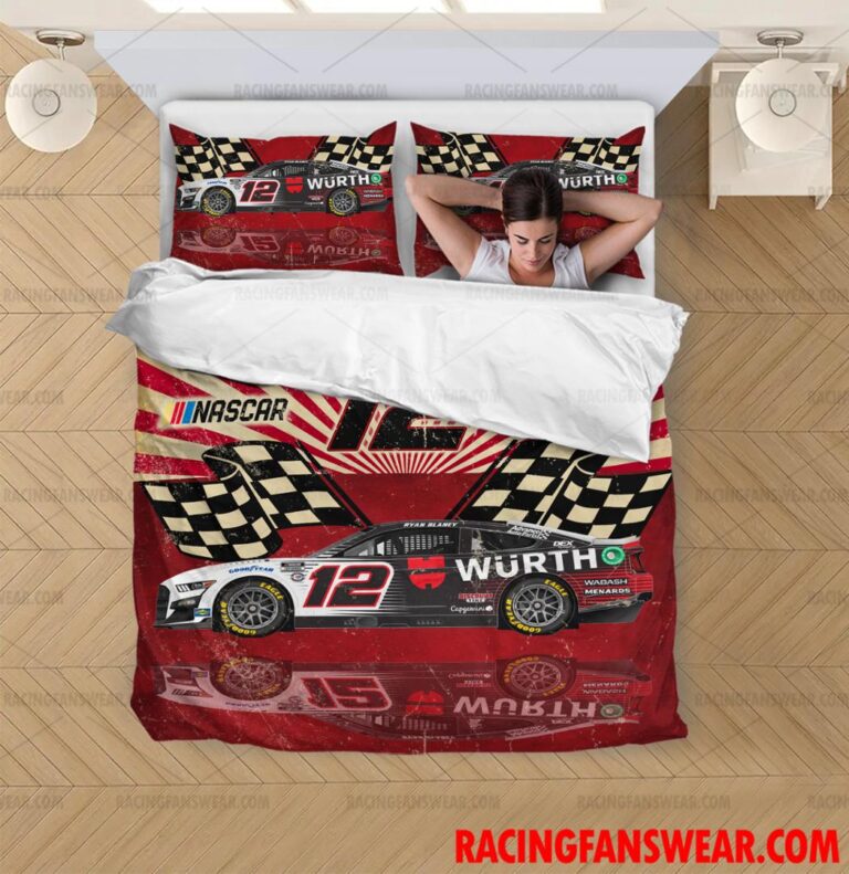 Nascar store - Loyal fans of Ryan Blaney's Bedding Duvet Cover + 1/2 Pillow Cases,Blanket Microfiber Fleece,Blanket Premium Sherpa:vintage nascar racing suit,uniform,apparel,shirts,merch,hoodie,jackets,shorts,sweatshirt,outfits,clothes