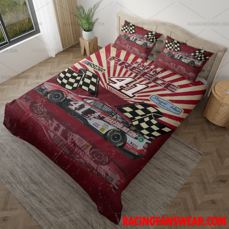 Nascar store - Loyal fans of Ryan Preece's Bedding Duvet Cover + 1/2 Pillow Cases,Blanket Microfiber Fleece,Blanket Premium Sherpa:vintage nascar racing suit,uniform,apparel,shirts,merch,hoodie,jackets,shorts,sweatshirt,outfits,clothes