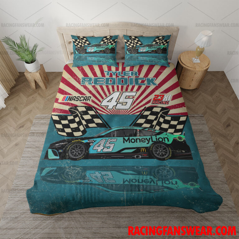 Nascar store - Loyal fans of Tyler Reddick's Bedding Duvet Cover + 1/2 Pillow Cases,Blanket Microfiber Fleece,Blanket Premium Sherpa:vintage nascar racing suit,uniform,apparel,shirts,merch,hoodie,jackets,shorts,sweatshirt,outfits,clothes