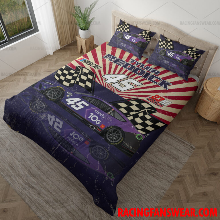 Nascar store - Loyal fans of Tyler Reddick's Bedding Duvet Cover + 1/2 Pillow Cases,Blanket Microfiber Fleece,Blanket Premium Sherpa:vintage nascar racing suit,uniform,apparel,shirts,merch,hoodie,jackets,shorts,sweatshirt,outfits,clothes