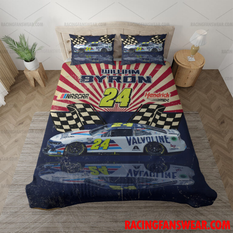 Nascar store - Loyal fans of William Byron's Bedding Duvet Cover + 1/2 Pillow Cases,Blanket Microfiber Fleece,Blanket Premium Sherpa:vintage nascar racing suit,uniform,apparel,shirts,merch,hoodie,jackets,shorts,sweatshirt,outfits,clothes