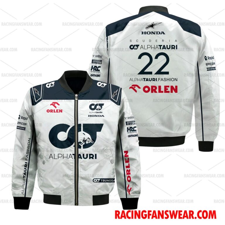 Formula One store - Loyal fans of Yuki Tsunoda's Bomber Jacket,Unisex Thick Coat,Unisex Sleeveless Hoodie,Unisex Hooded T-Shirt,Kid Sleeveless Hoodie,Kid Hooded T-Shirts,Kid Thick Coat:vintage formula one racing suit,uniform,apparel,shirts,merch,hoodie,jackets,shorts,sweatshirt,outfits,clothes