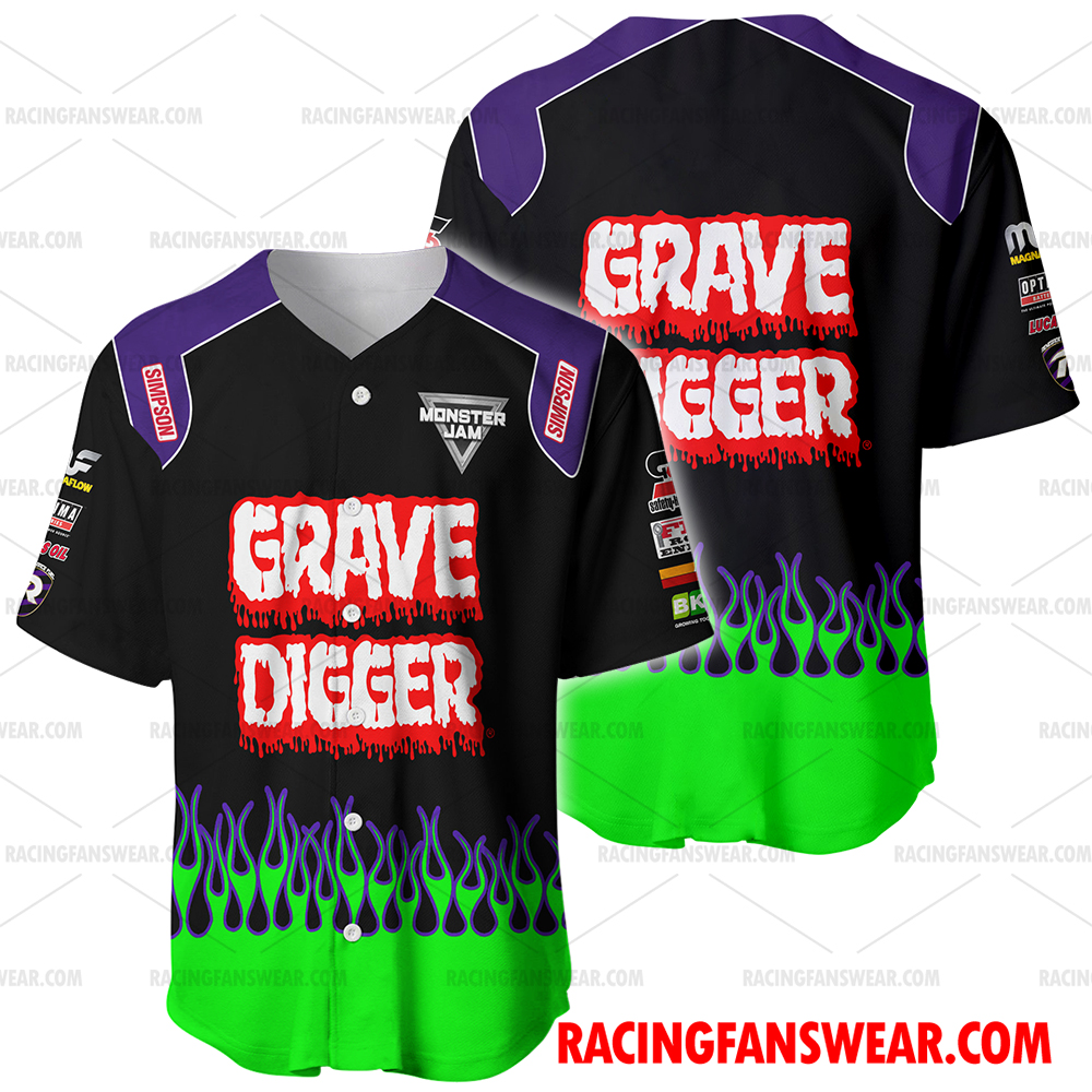 Brandon Vinson Monster Jam Grave Digger Racing Uniform Apparel Clothes