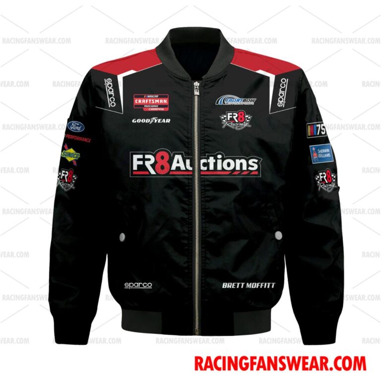 Nascar store - Loyal fans of Brett Moffitt's Bomber Jacket,Unisex Thick Coat,Unisex Sleeveless Hoodie,Unisex Hooded T-Shirt,Kid Sleeveless Hoodie,Kid Hooded T-Shirts,Kid Thick Coat:vintage nascar racing suit,uniform,apparel,shirts,merch,hoodie,jackets,shorts,sweatshirt,outfits,clothes