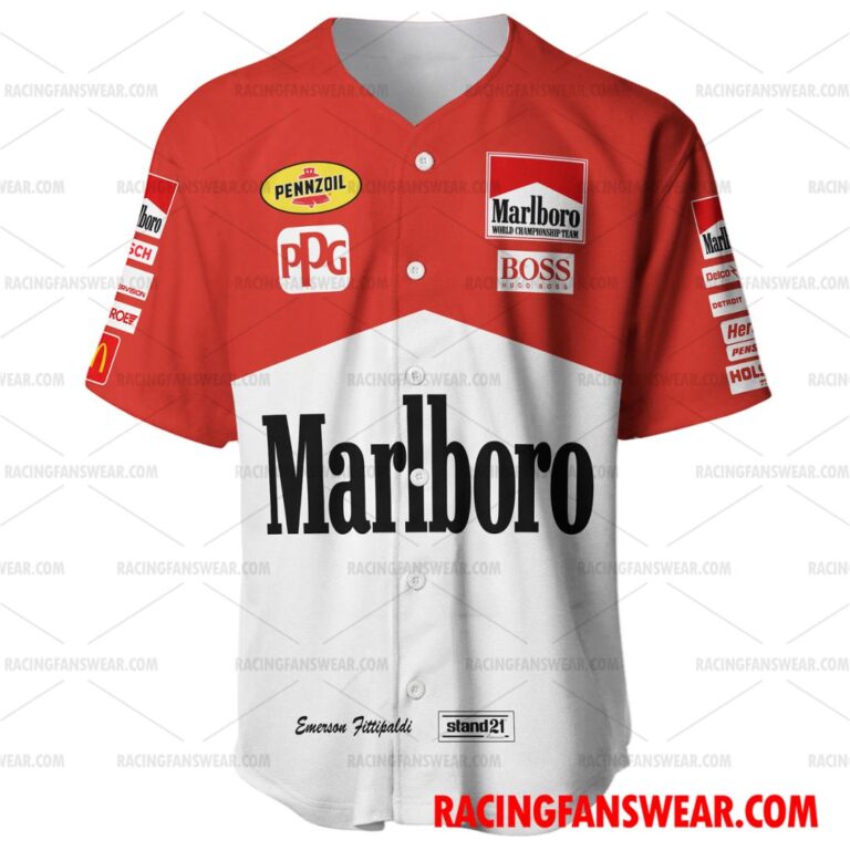 Emerson Fittipaldi IndyCar Marlboro Racing 1993 Uniform Apparel Clothes ...