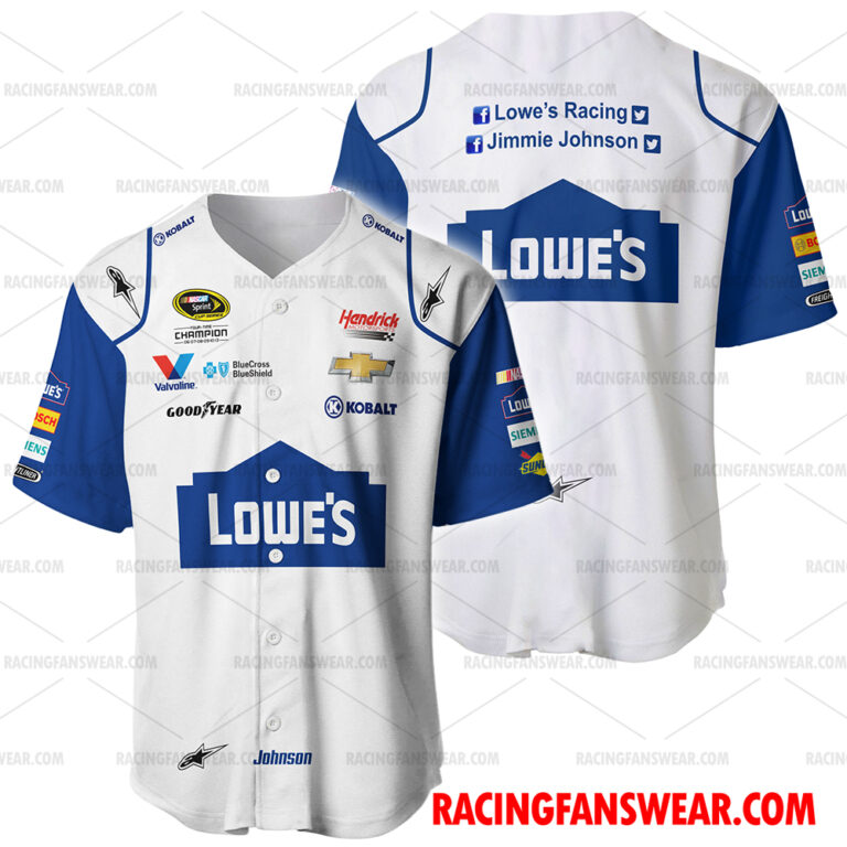 Jimmie Johnson Nascar Lowe's 2016 Racing Uniform Apparel Clothes ...