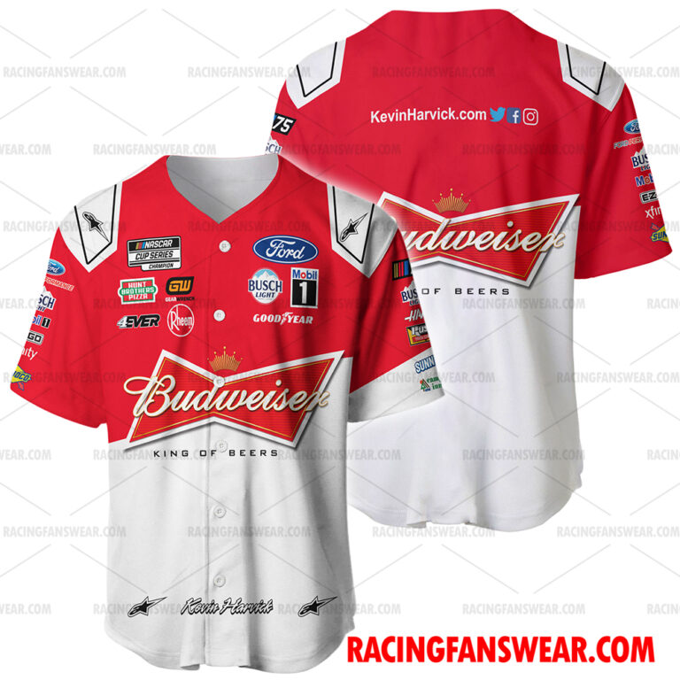 Kevin Harvick Nascar Racing 2023 Uniform Apparel Clothes Baseball ...