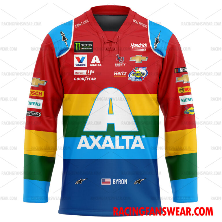 Nascar store - Loyal fans of William Byron's Unisex Baseball Jerseys,Kid Baseball Jerseys,Youth Baseball Jerseys,Men's Hockey Jerseys,WoMen's Hockey Jerseys,Youth's Hockey Jerseys:vintage nascar racing suit,uniform,apparel,shirts,merch,hoodie,jackets,shorts,sweatshirt,outfits,clothes